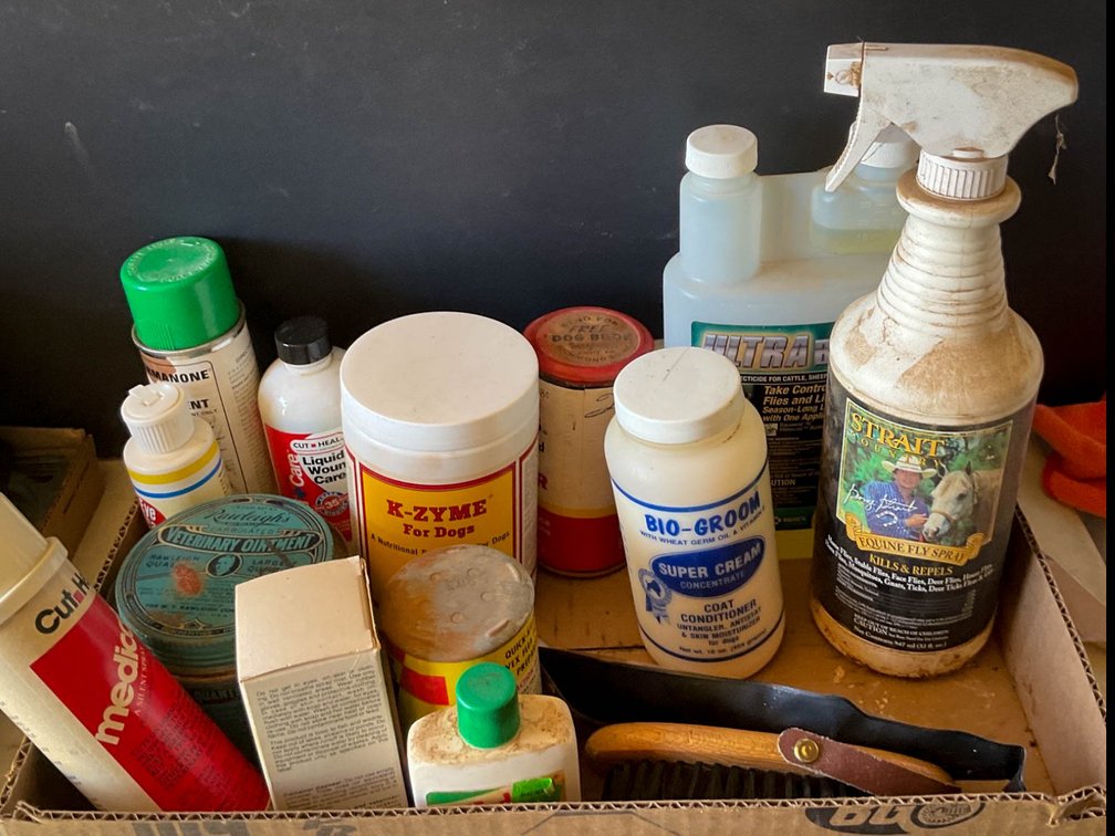 Veterinary and Pet Care Supplies Including Sprays, Powders, and Creams