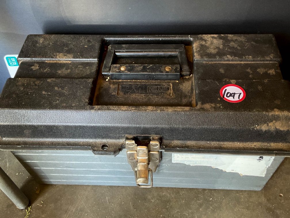 Plastic Tool Box with Assorted Hand Tools