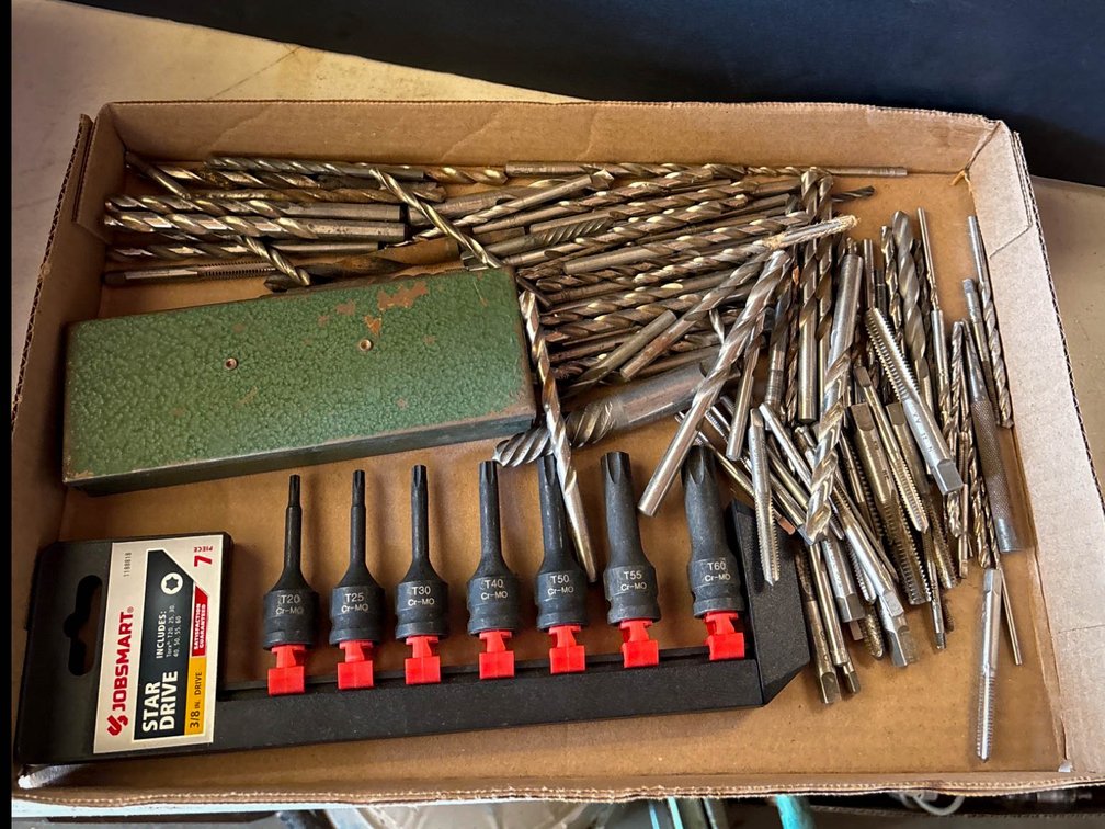 Drill Bits, Taps, and Star Drive Set