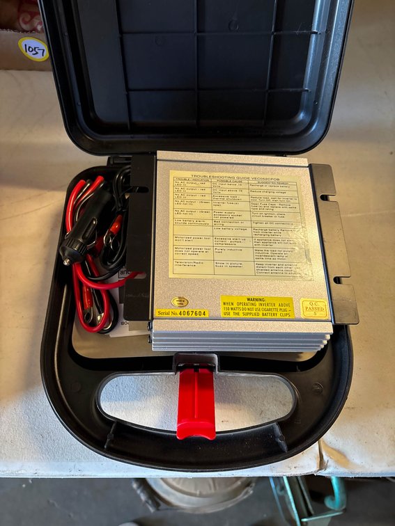 Power Inverter with 110V AC Output in Carry Case