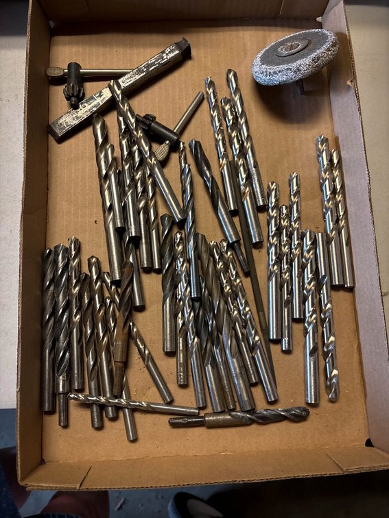 Drill Bits, End Mills, and Grinding Wheel