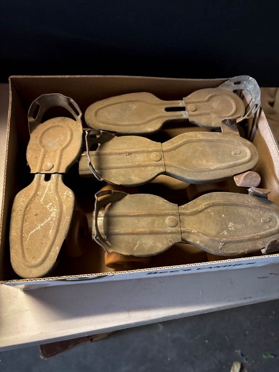 Vintage Metal Shoe Lasts and Roller Skate Attachments