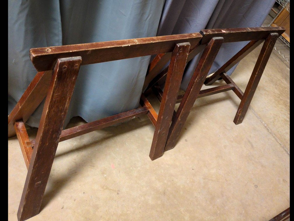 Wooden Sawhorses, 30″ x 15.5″ x 29″