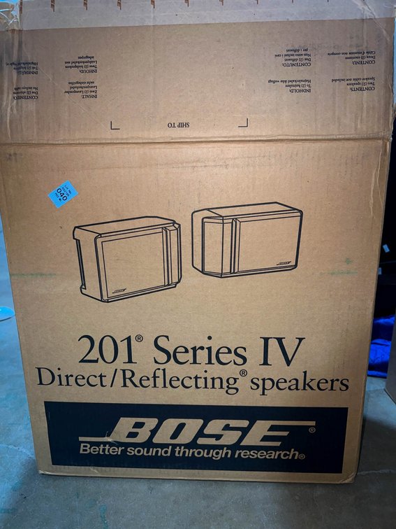 Bose 201 Series IV Direct/Reflecting Speakers with Original Box and Manual