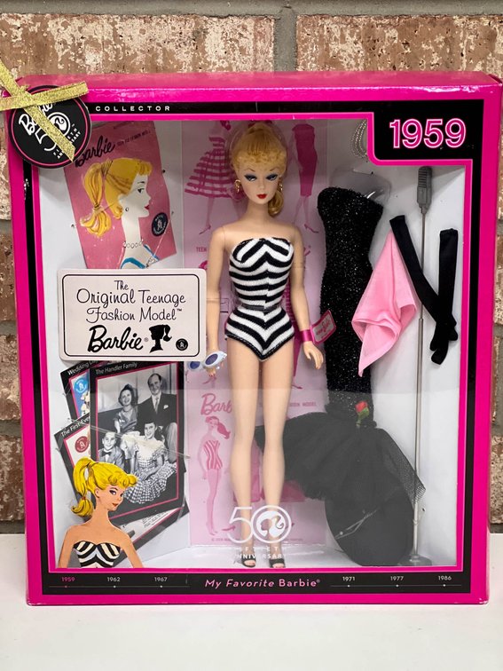 Barbie 50th Anniversary The Original Teenage Fashion Model 1959 Collector Edition