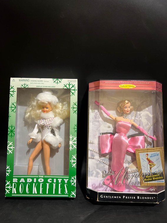 Barbie Collector Editions: Marilyn Monroe & Radio City Rockettes Dolls in Original Boxes