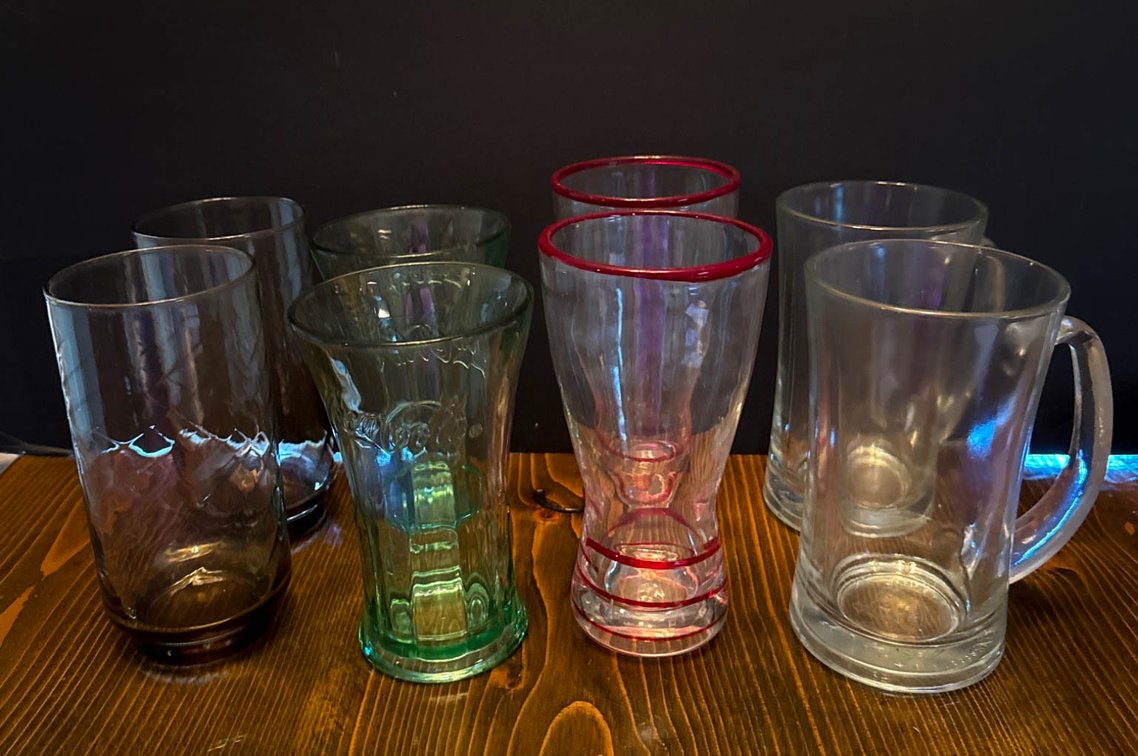 Glass Drinking Tumblers and Mugs