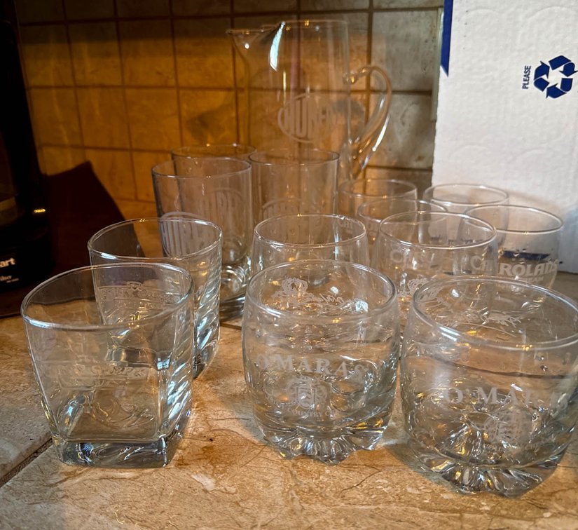 Liquor Logoed Glasses with Huber Pitcher