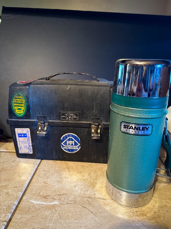 Thermos Metal Lunchbox with Stanley Metal Thermos Set