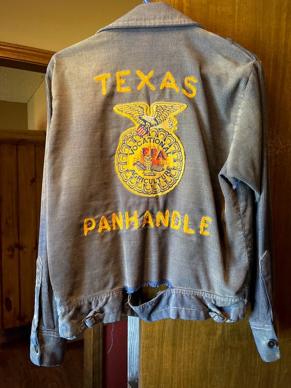 Vintage Texas Panhandle FFA Corduroy Jacket Size 36