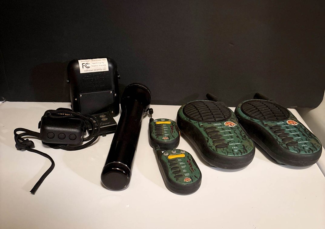 Electronic Hunting Accessories with Two-Way Radios and Flashlight
