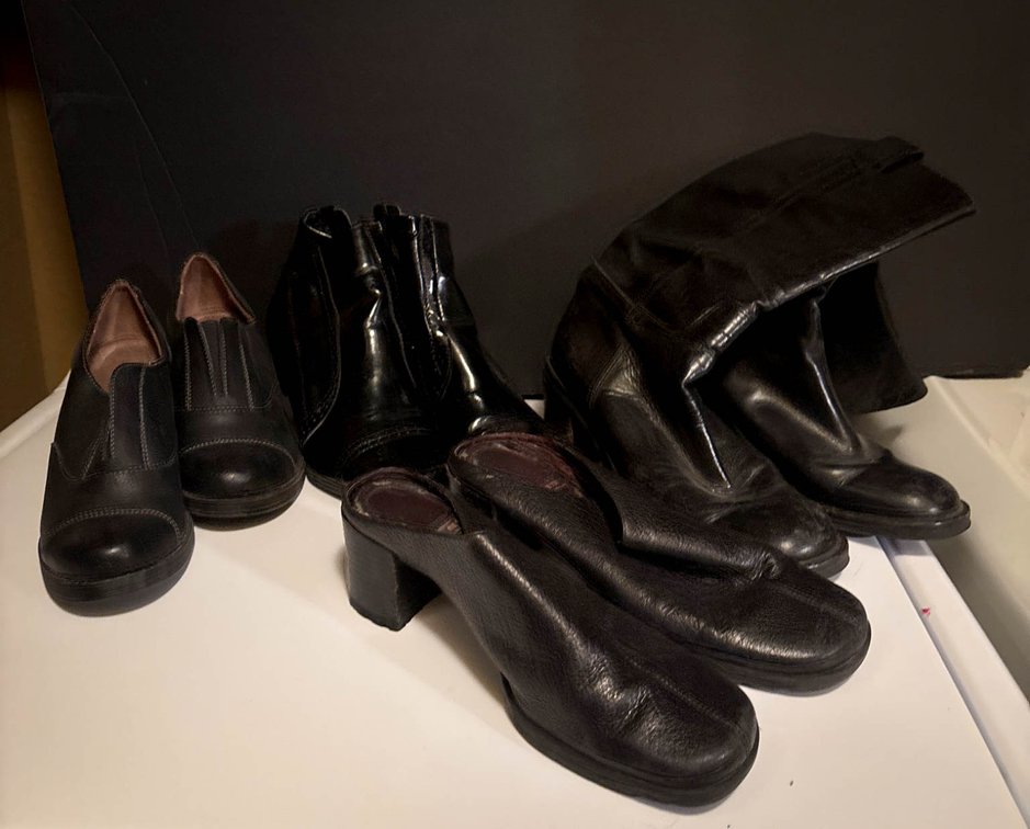 Black Women’s Shoes Including Concetta Brand, Various Styles, Size 6M