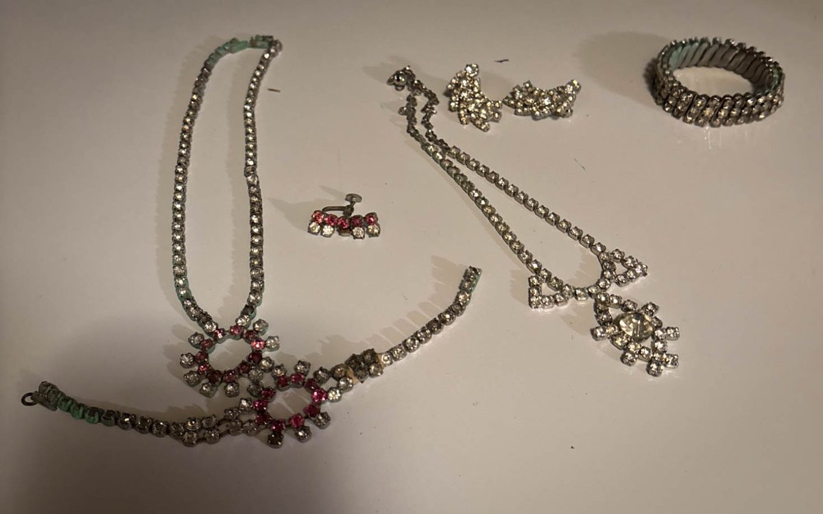 Rhinestone and Faux Gem Costume Jewelry