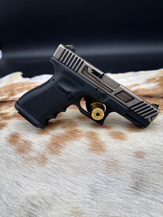 Glock 19 Pistol with Custom Slide in Two-Tone Finish