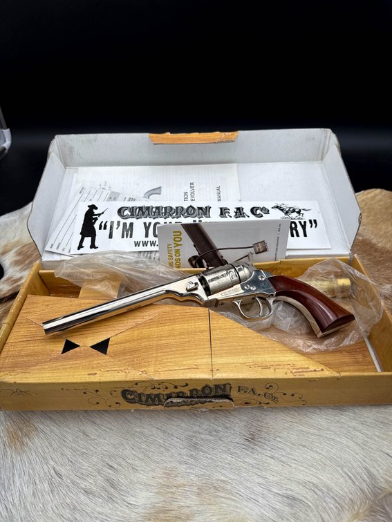 Cimarron Firearms 1862 Pocket Conversion .380 ACP Nickel-Plated Pistol