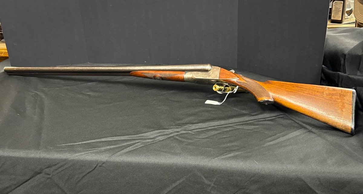Ithaca Damascus Double Barreled Shotgun, 12 Gauge, Double Trigger