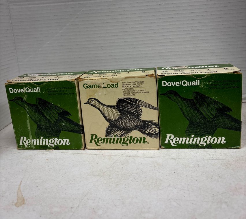Vintage Remington Ammunition Boxes for Dove/Quail and Game Load