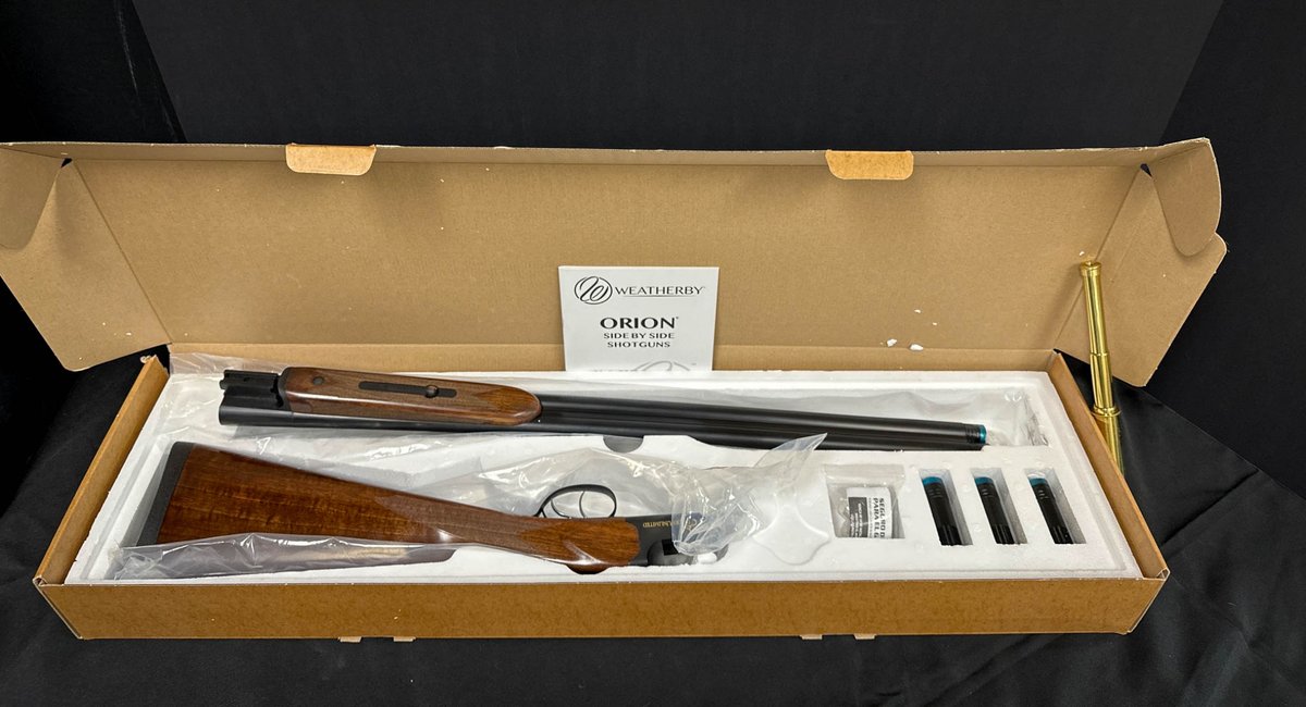 Weatherby Orion SxS Ducks Unlimited 12GA Shotgun with Case and Chokes