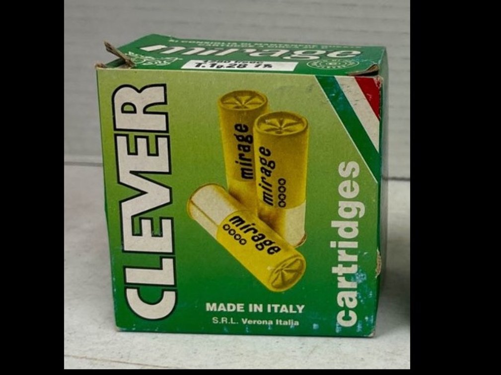 Box of Clever Mirage 20-Gauge Cartridges, 25 Rounds Each