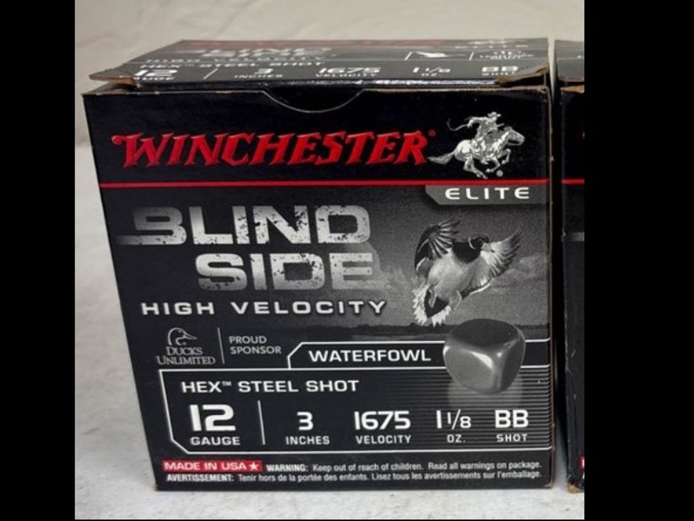 Box of Winchester Blind Side 12 Gauge High Velocity Steel Shot