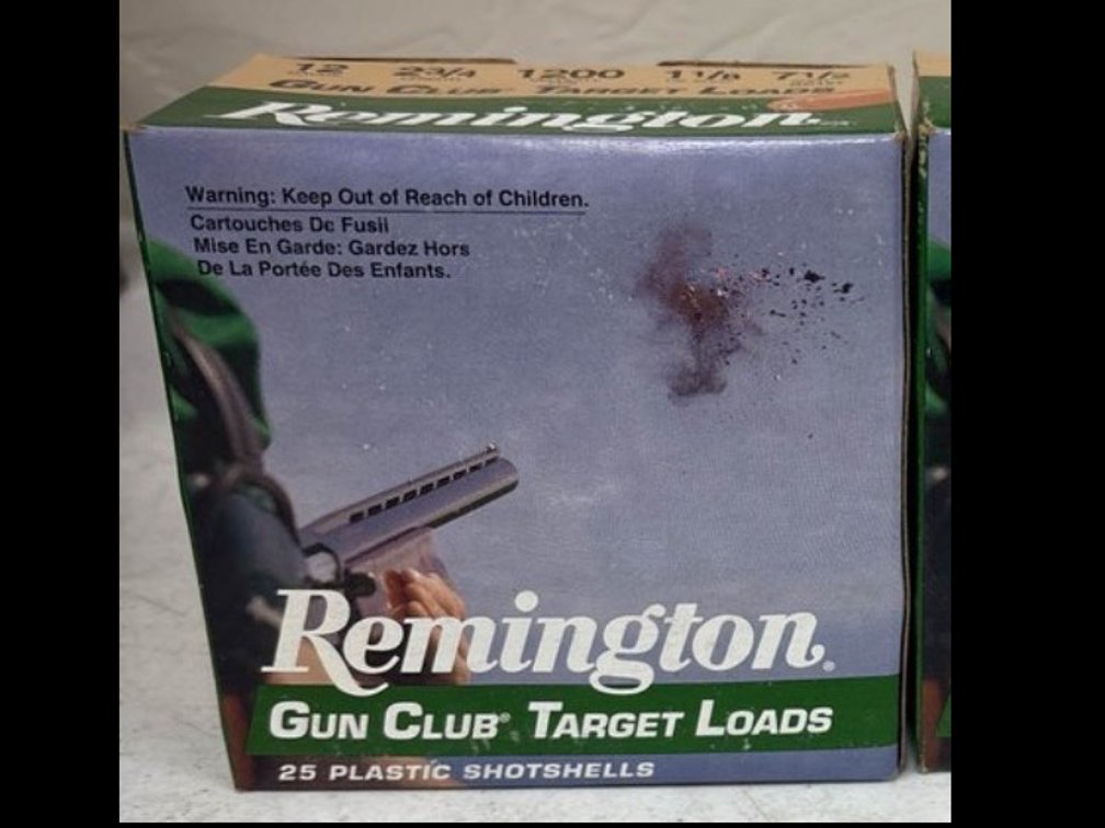 Box of Remington Gun Club Target Loads 12 Gauge Shotgun Shells