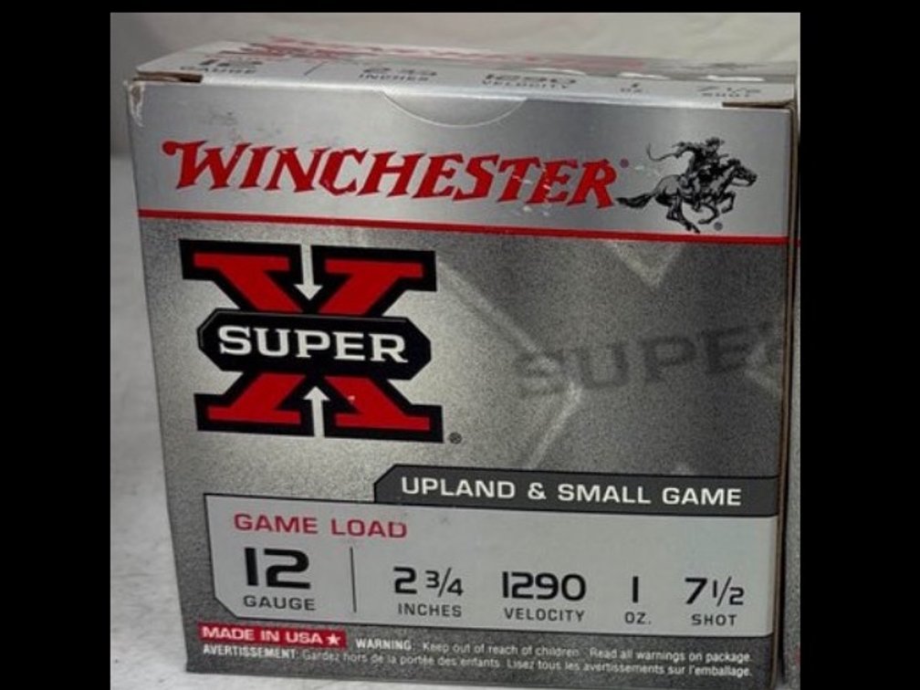 Box of Winchester Super-X 12 Gauge Ammunition, 7.5 Shot, 2-3/4 Inch