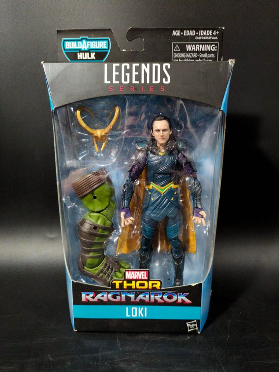 Marvel Legends Thor Ragnarok Loki Action Figure with Hulk Build-A-Figure Piece