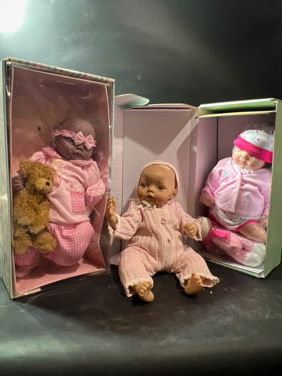 Three Paradise Galleries Baby Dolls with Certificates of Authenticity