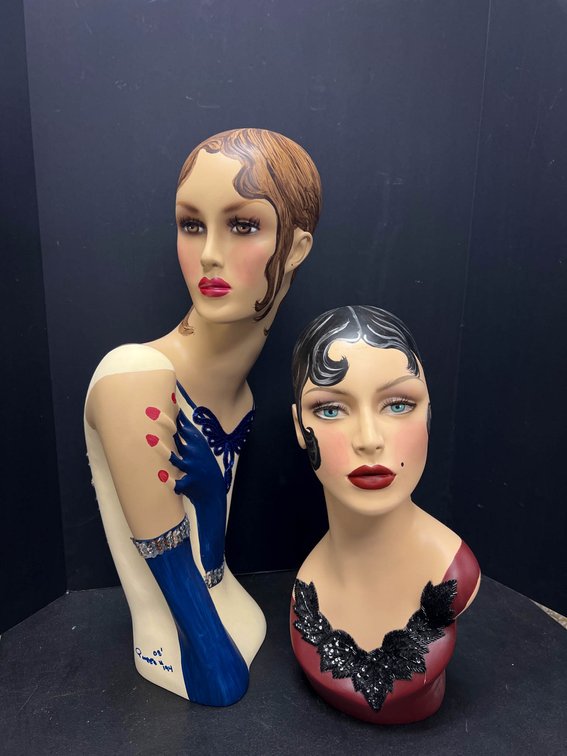 Signed Resin Bust Sculptures