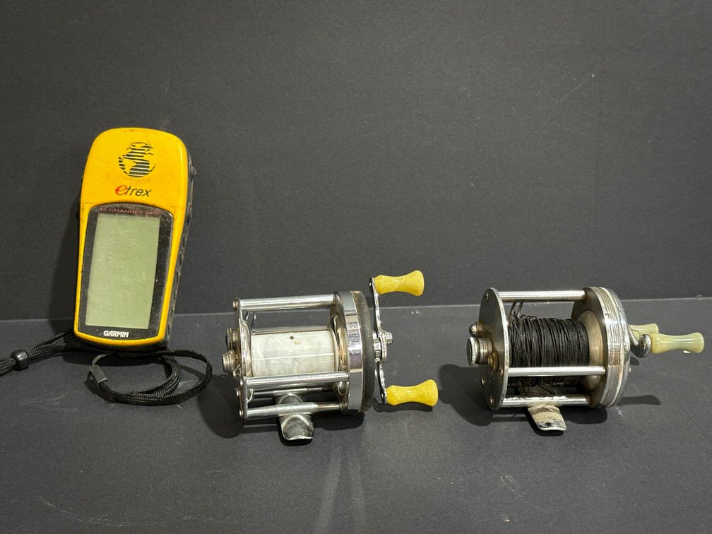 Shakespeare Fishing Reels and Garmin eTrex GPS Tracker