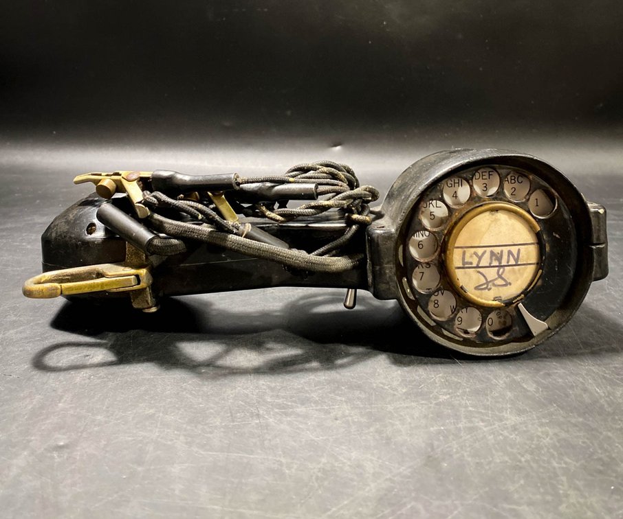 Vintage BEDI Handheld Dial Telephone with LYNN Label