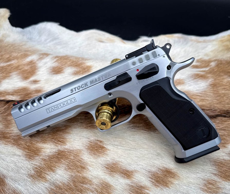 Tanfoglio Defiant Stock Master Silver .38 SA Pistol with Case