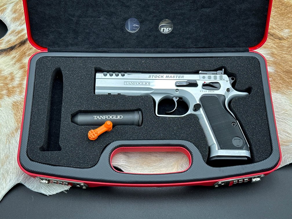 Tanfoglio Stock Master .38 Super Pistol with Case and Accessories
