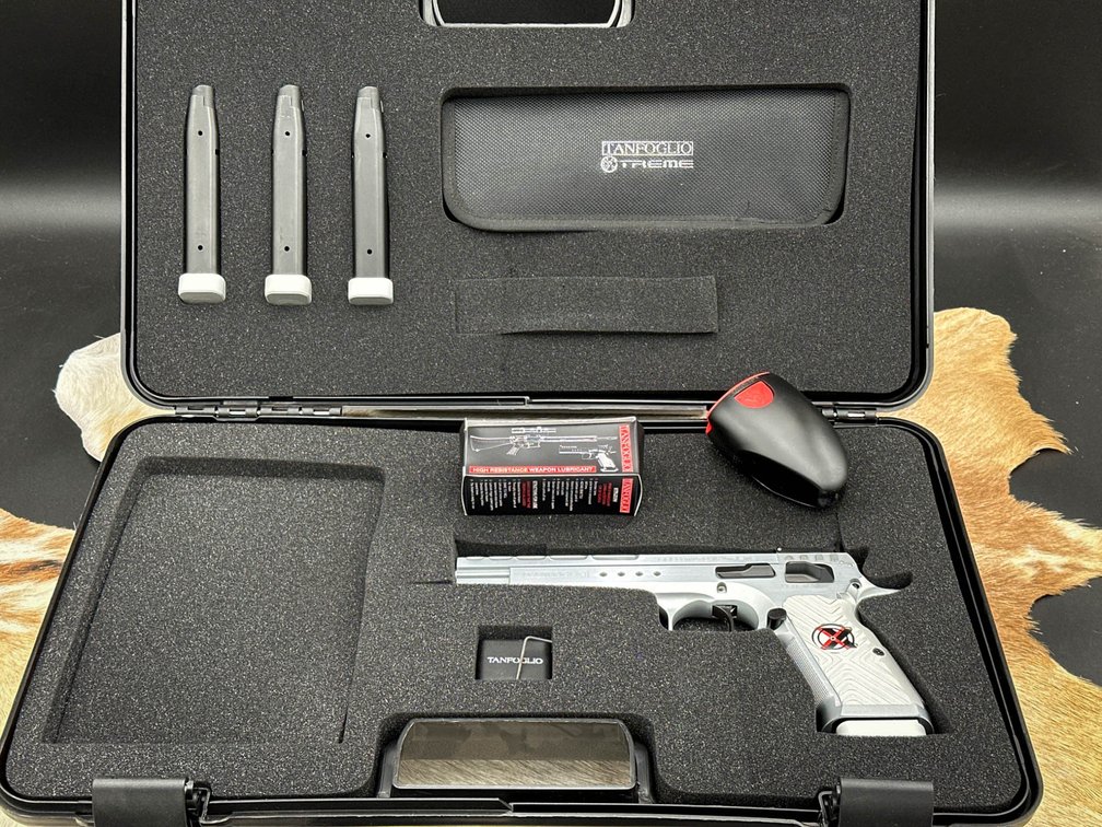 Tanfoglio Gold Match Xtreme 38 Super Handgun with Accessories