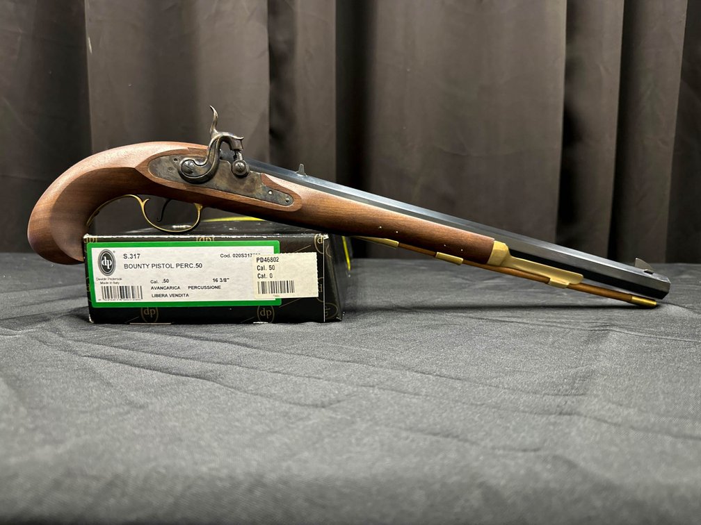 Davide Pedersoli Bounty Percussion Pistol, .50 Caliber