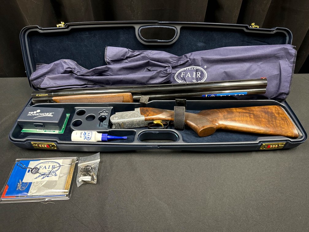FAIR 50th Anniversary Over/Under Shotgun with Case and Accessories- 12 gauge