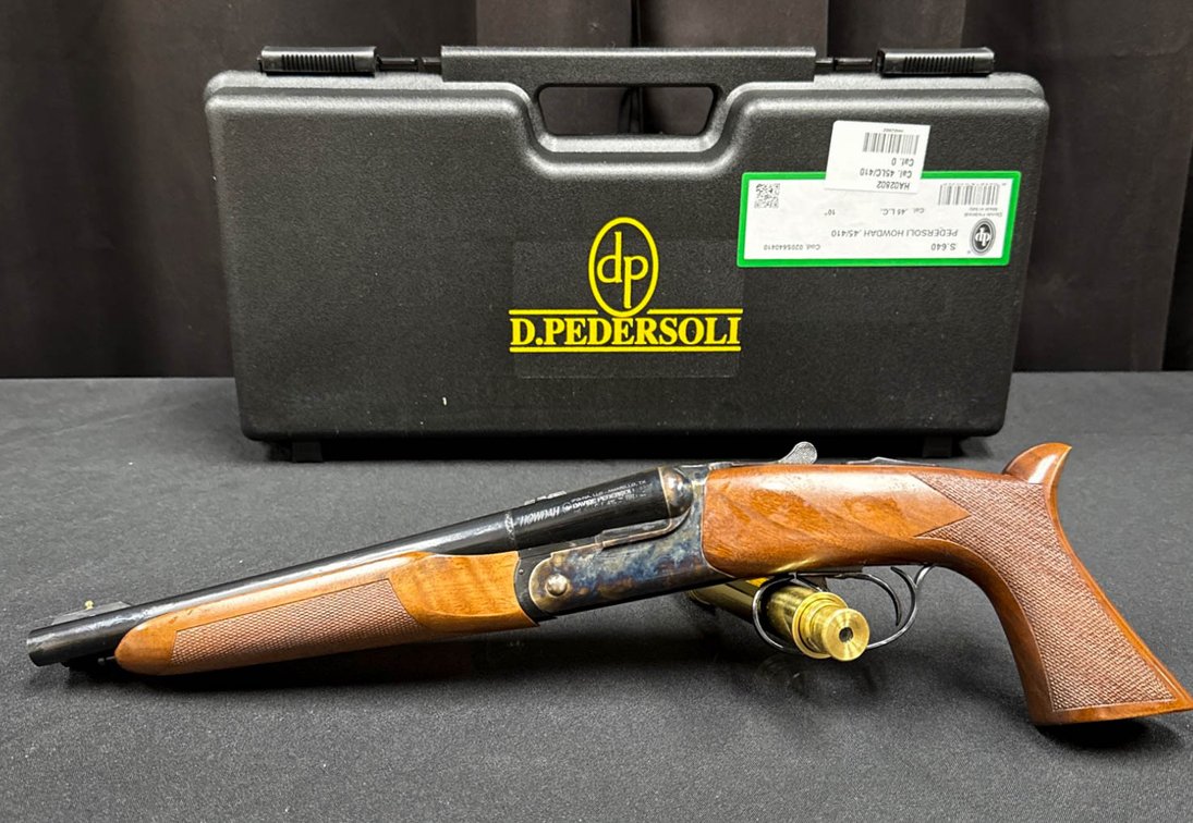 Davide Pedersoli Howdah Double Barrel Pistol – .45LC/.410 Cal