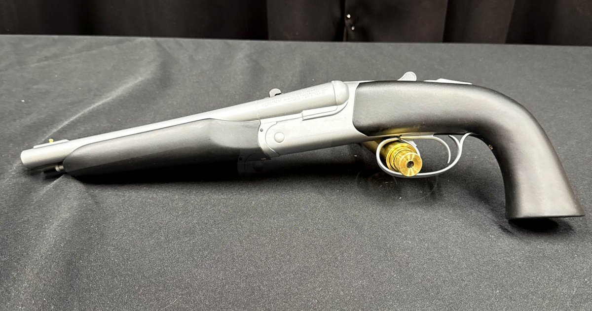 Pedersoli Howdah “Alaskan” .45/410 Double Barrel Pistol in Original Case