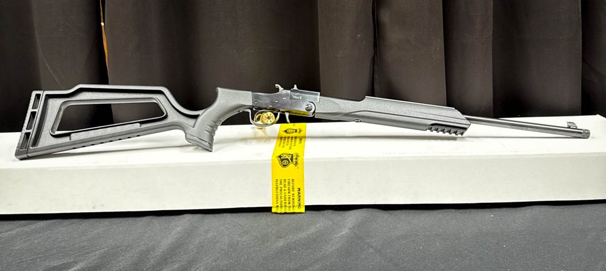 Pedersoli Black Widow .22 LR Rifle with American Thread and Original Packaging