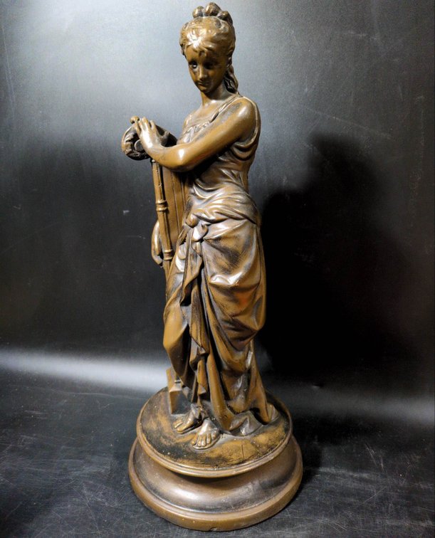 ESCO Products Bronze-Colored Female Figural Sculpture