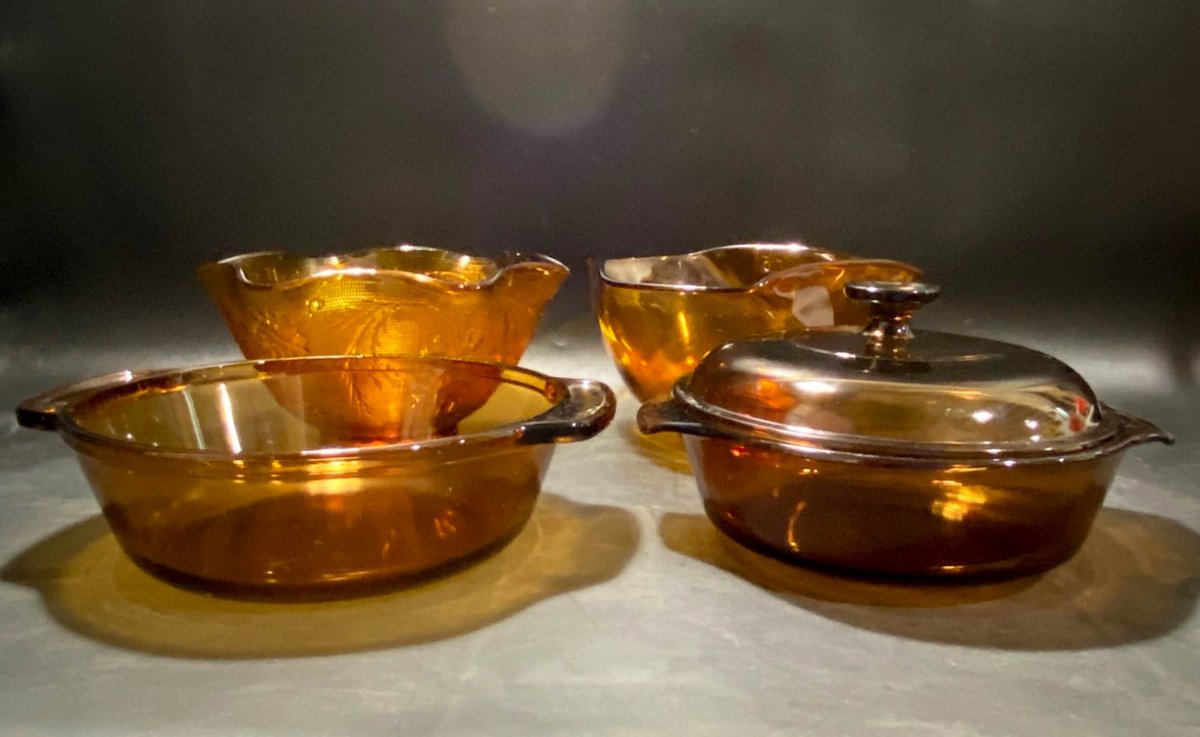Amber Glass Bakeware by Anchor Hocking