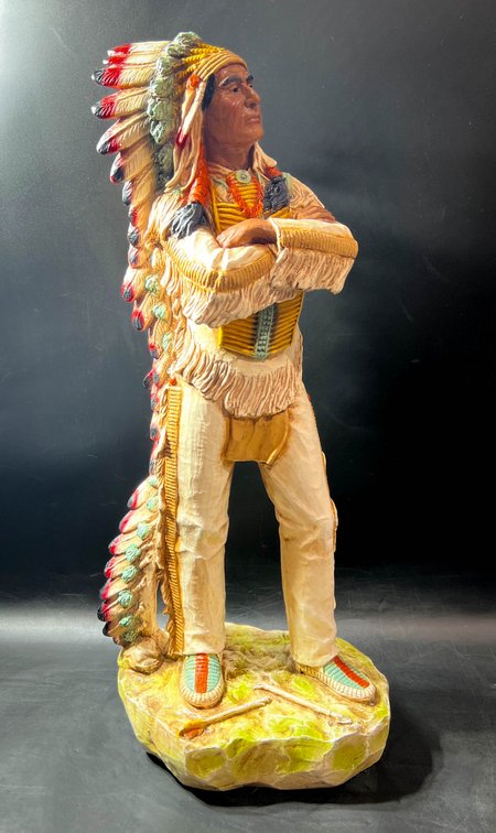 1980 Universal Statuary Co. Native American Chief Figurine