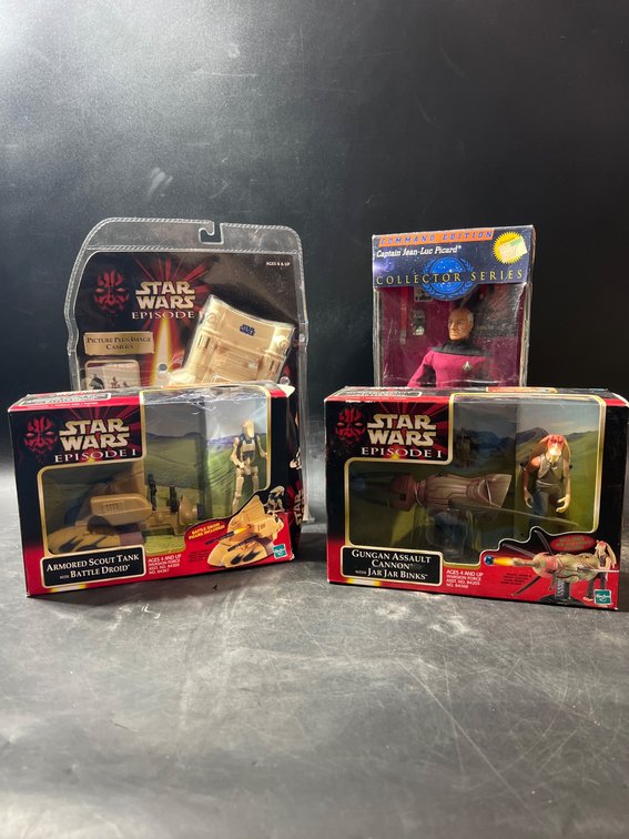 Star Wars Episode I and Star Trek Collector’s Edition Items
