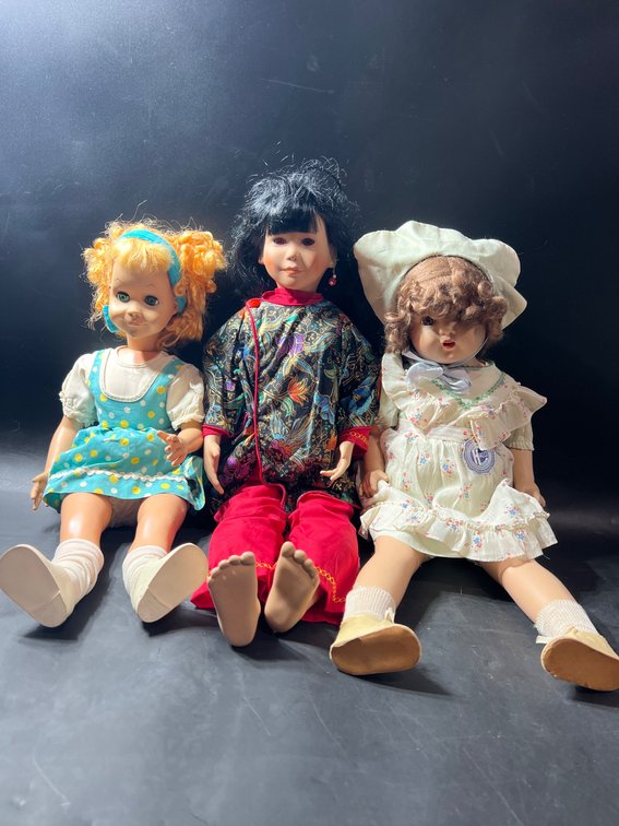 Three Dolls: Halco, Lynn Randolph, and Unbranded