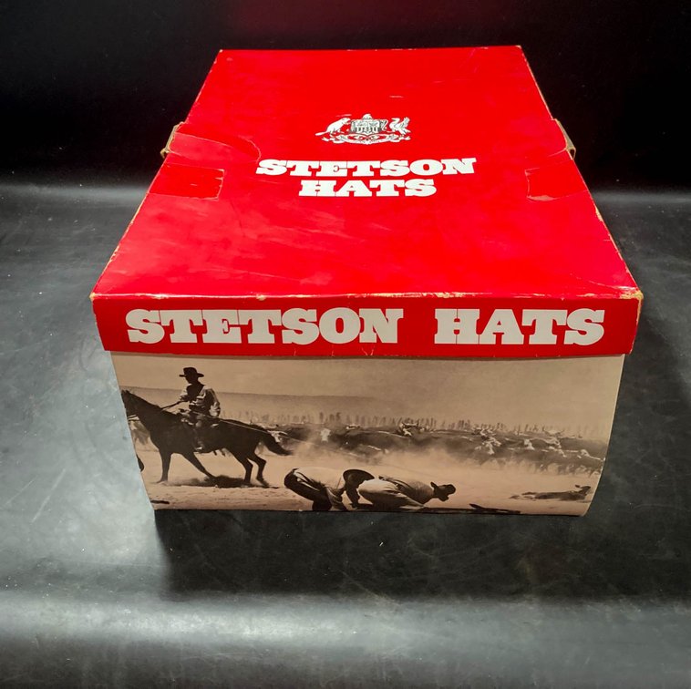 Stetson Beige Cowboy Hat with Original Box