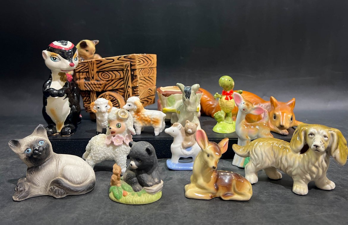 Ceramic Animal Figurines Featuring Various Makers