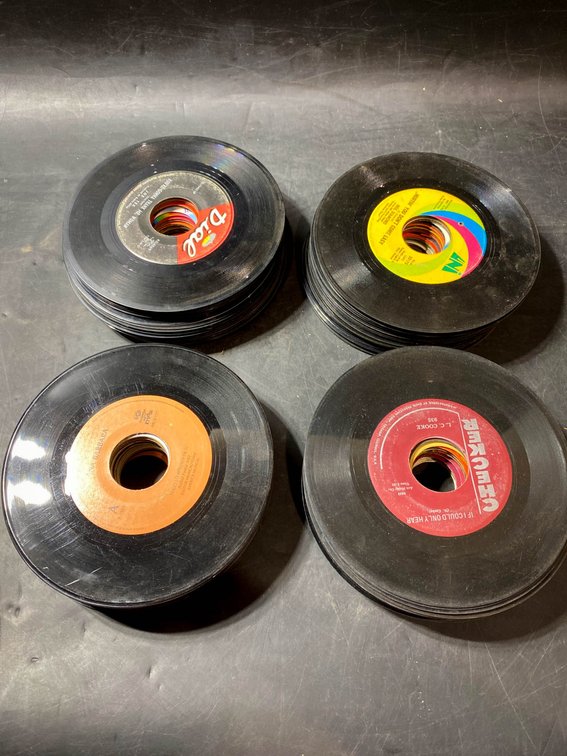 45 RPM Vinyl Records, Various Labels and Artists