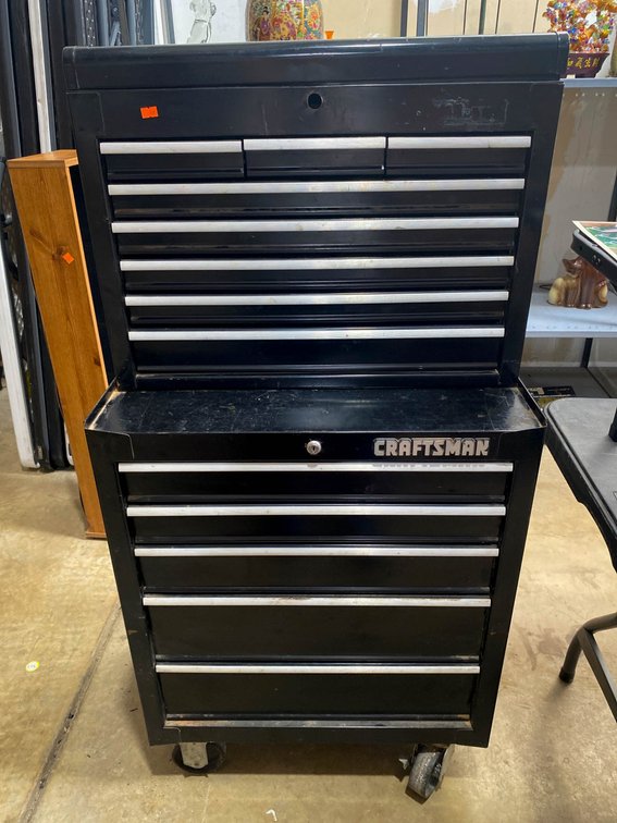 Craftsman Black Tool Chest with Multiple Drawers – 53×27”