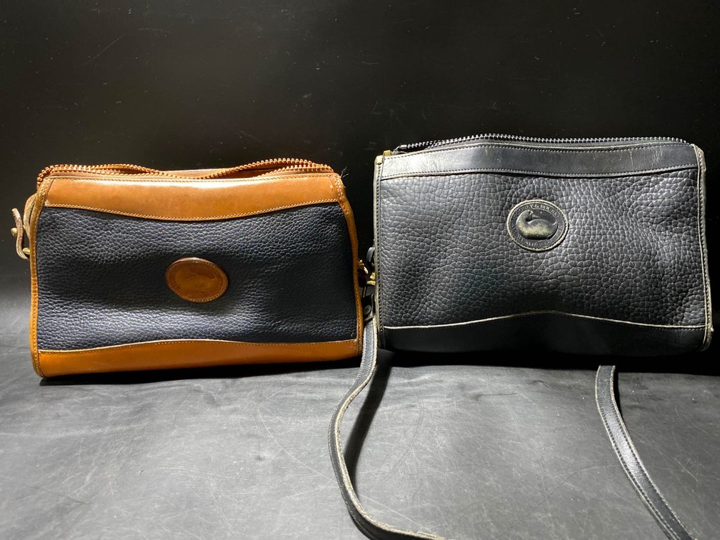 Dooney & Bourke All-Weather Leather Crossbody Bags in Black and Tan