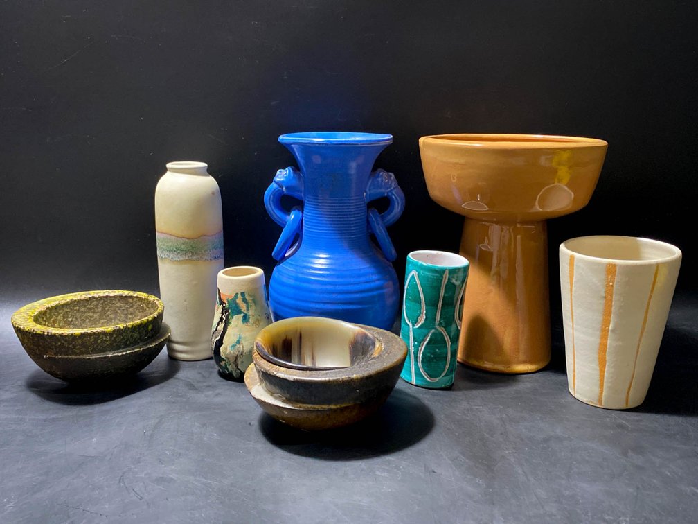 Art Pottery Items in Various Styles